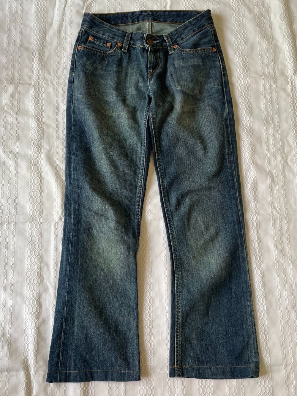 Levi's 545 Vintage Dark Wash Low-Rise Jeans Alt Grunge Y2K